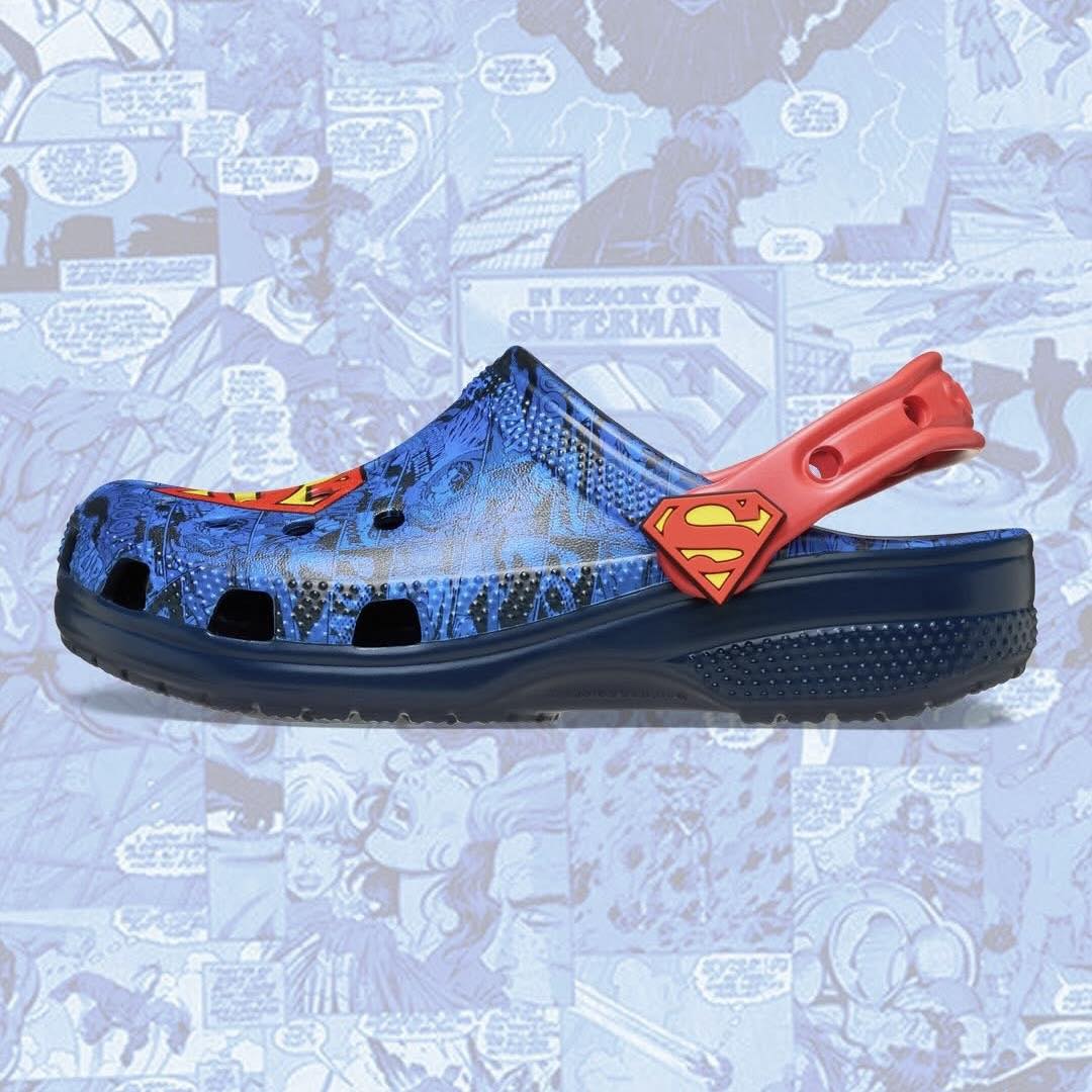 卡骆驰CROCS超人款洞洞鞋
