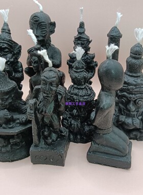 黑色蜡烛灯不阻燃颜色正泰国复古工艺手工蜡烛款式多样可选