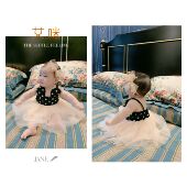 ins2020夏新款 韩版 婴幼儿可爱波点网纱连衣裙超仙女宝宝吊带裙子