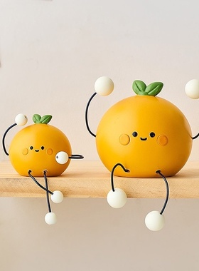 可爱吊脚娃娃摆件家居桌面电视柜洞洞板儿童房装饰品摆设生日礼物