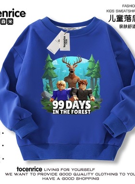 99 Nights in the Forest游戏周边衣服儿童秋冬男童卫衣打底衫潮8
