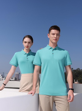 ZZ2216H丝光棉二级领翻领polo衫团体服饰定制团建活动服定制