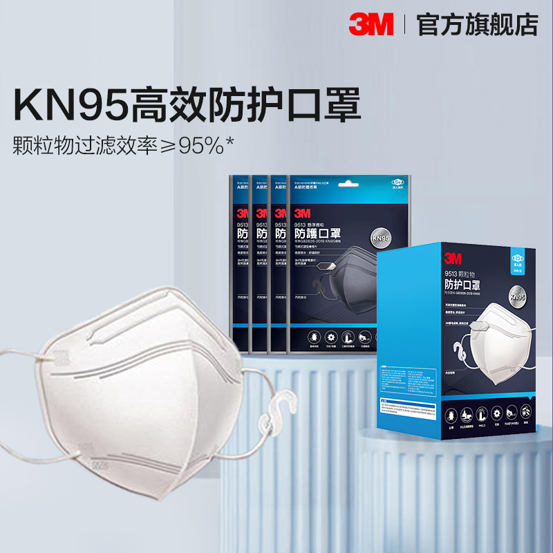 3Mkn95口罩防尘透气3D立体防护