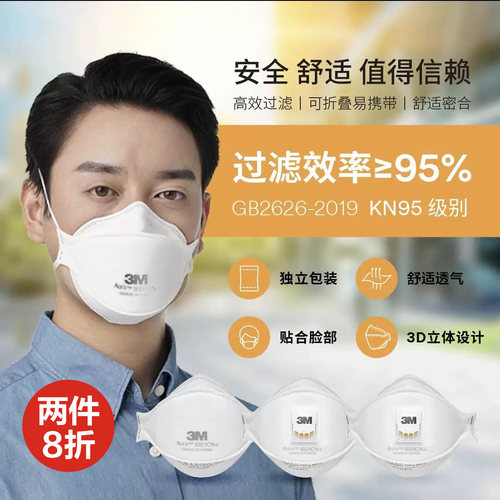 3MKN95口罩FFP3认证透气