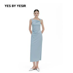 YES BY YESIR叶谦原创设计师2026年春夏新款陶金罐休闲连衣裙