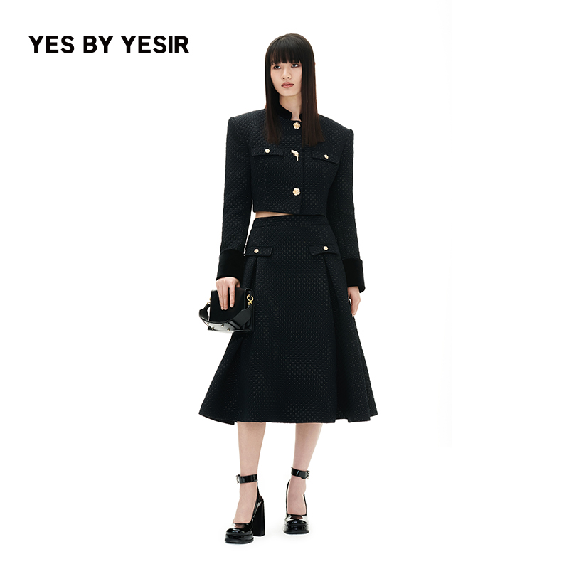 YESBYYESIR黑金宫廷外套