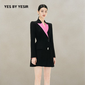 蛮好的人生&陈妍希同款YES BY YESIR叶谦原创设计师西装连衣裙