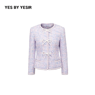 YES YESIR叶谦原创设计师蝴蝶结饰梦幻小香风外套