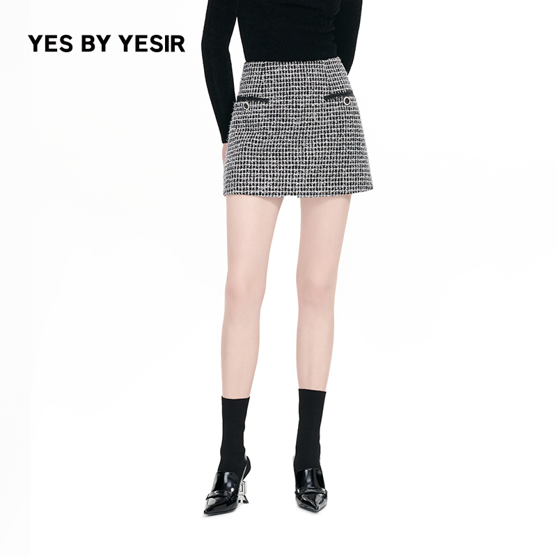 半身裙静奢闪耀摩登中腰