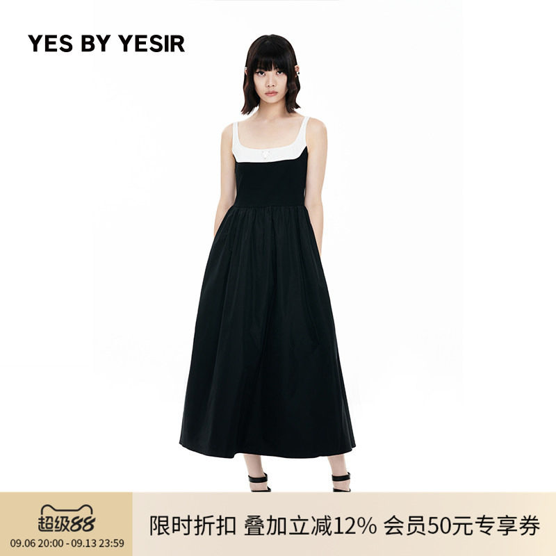 YES BY YESIR叶谦原创设计师夏新款女摩登休闲亲肤连衣裙