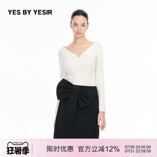 YESBYYESIR读懂我开页针织衫