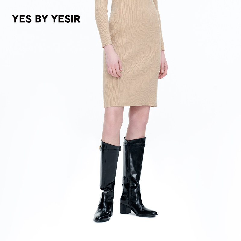 YESbyYESIR自然腰宽松阔腿裤