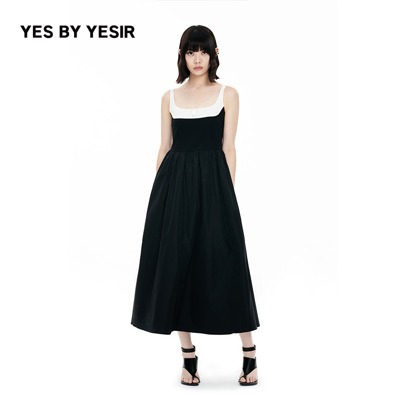 YES BY YESIR叶谦原创设计师夏新款女摩登休闲亲肤连衣裙