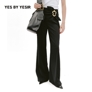 浮士德魔镜系结休闲长裤 YESIR叶谦原创设计师2026年春新款 YES
