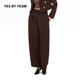咖色海妖西裤 通勤经典 YESIR叶谦原创设计师秋新款 长裤 YES
