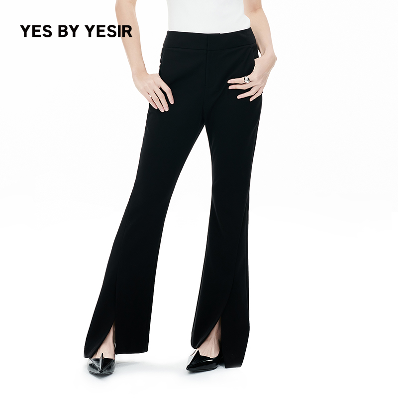 绝杀弹力紧身微喇休闲裤