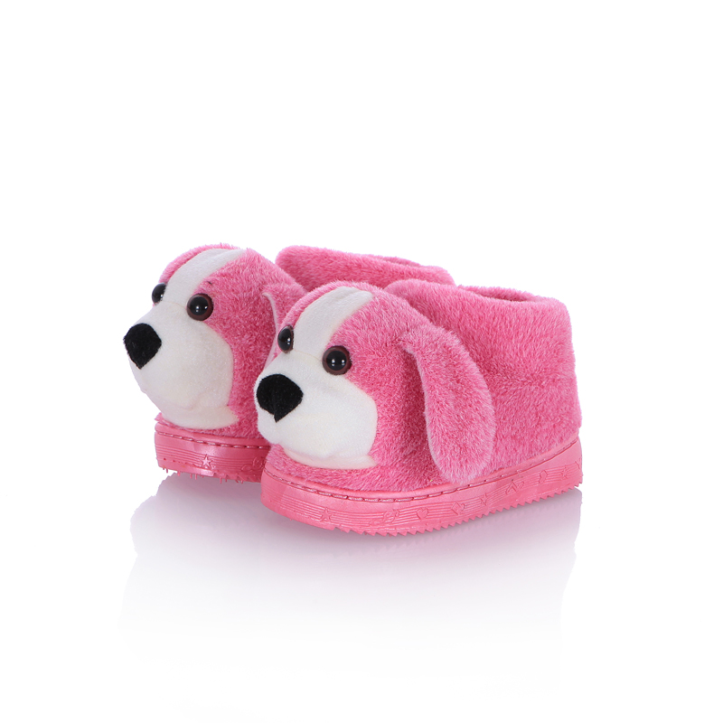 Chaussons enfants en suède pour hiver - semelle caoutchouc - Ref 1010748 Image 5
