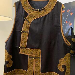 《雅韵》新中式桑蚕丝皮子马甲 21-492