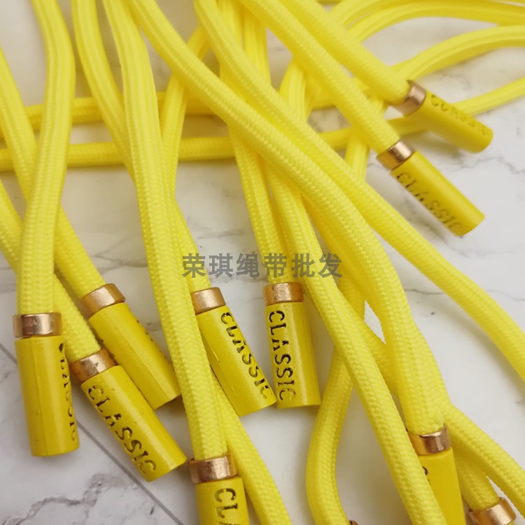 抽绳黄色圆款卫衣帽带帽绳裤头绳裤腰带拉绳金属铜头结实款大量货
