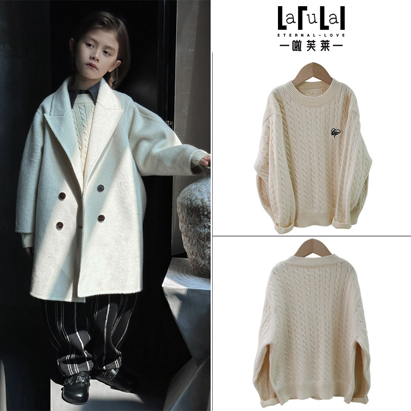 啦芙莱童装2024秋冬季新款男女儿童毛衣潮宝针织衫套头羊毛衫3351,童装/婴儿装/亲子装,毛衣/针织衫,淘宝优惠券,粉丝福利购,淘宝优惠卷