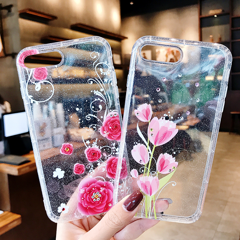 Æ»¹û6sÊÖ»ú¿ÇiPhone7Ïâ×ê͸Ã÷¿Ç6splusÉÁ·ÛË®×ê±£»¤Ì×8p¸¡µñ·À»¬x·ÀˤÈíÌ×»¨¶ä¸öÐÔпÒâʱÉÐÏļ¾È«°ü±ßÅ®