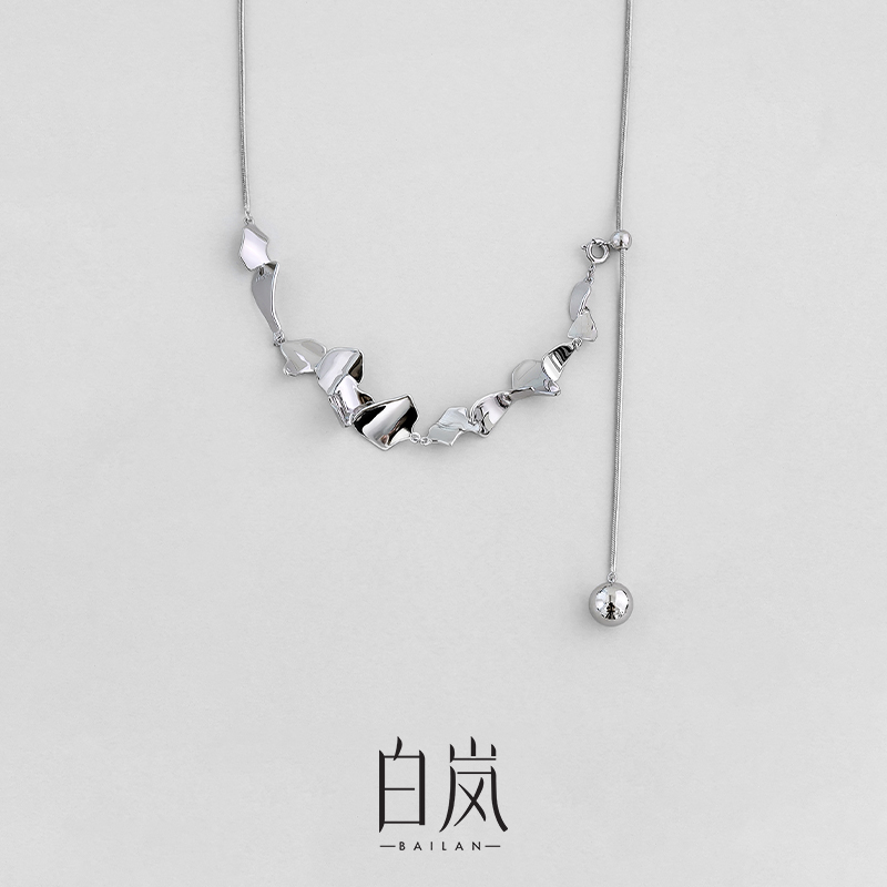 白岚925纯银项链轻奢小众设计感