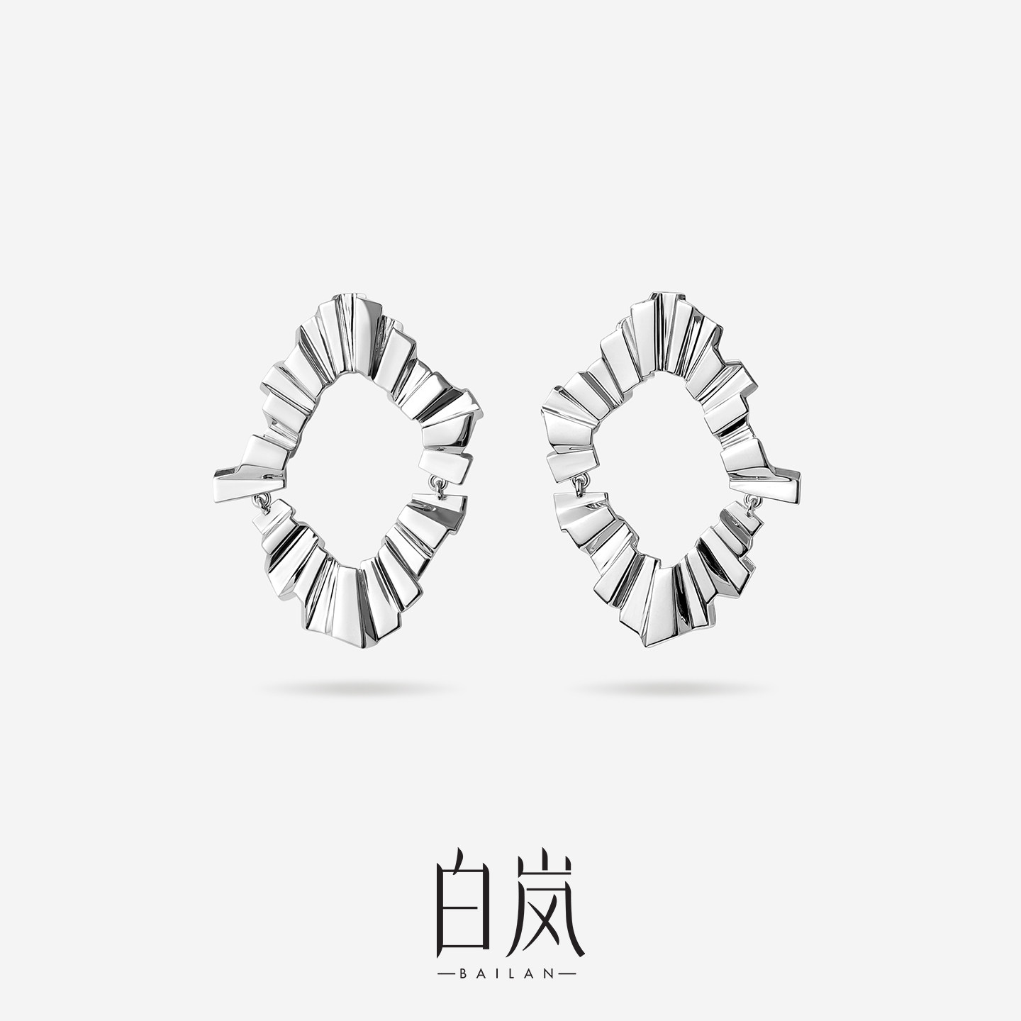【5月上新】白岚沐光耳钉女925银2026年新款气质轻奢耳饰ED5040