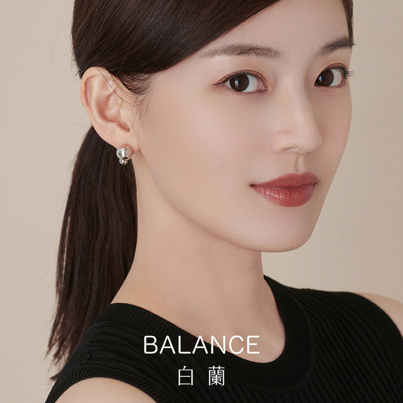 bn白蘭首饰小巧简约耳饰纯银女2022年新款潮小众高级设计感耳钉女