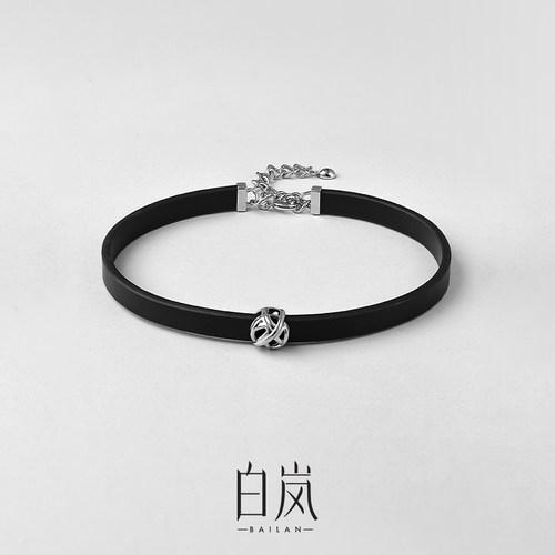 白岚S925银饰chocker女时尚项链