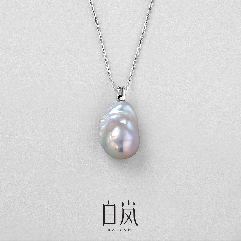 白岚巴洛克异形珍珠项链小众设计