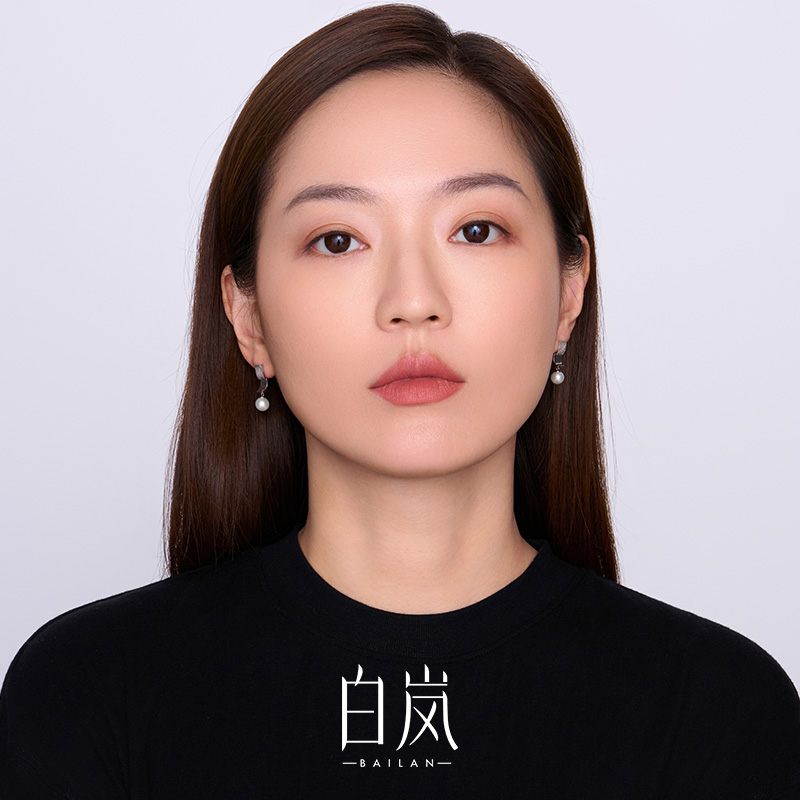 白岚银瓦珍珠耳钉925银耳环耳饰耳坠女新款气质原创饰品ED4576
