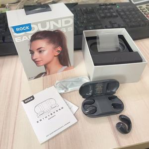 ROCK哆啦A梦耳夹式蓝牙耳机 真无线不入耳开放运动长续航无感佩戴