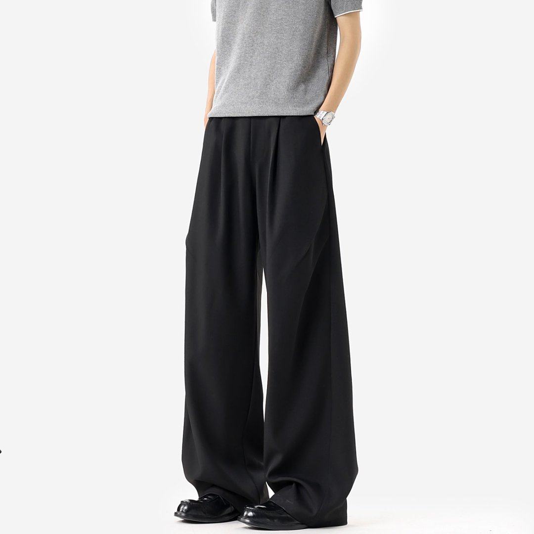 CHRY STUDIO纯色垂感西裤春季新款通勤风宽松直筒修身显瘦阔腿裤,男装,卫裤,淘宝优惠券,粉丝福利购,淘宝优惠卷