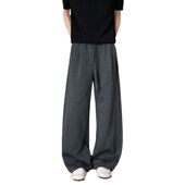 CHRY 春秋宽松百搭ins男女长裤 STUDIO美式 复古廓形高街休闲阔腿裤