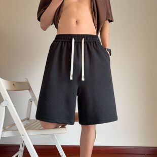 STUDIO肌理感提花休闲纯色短裤 男款 夏季 运动五分裤 宽松美式 CHRY