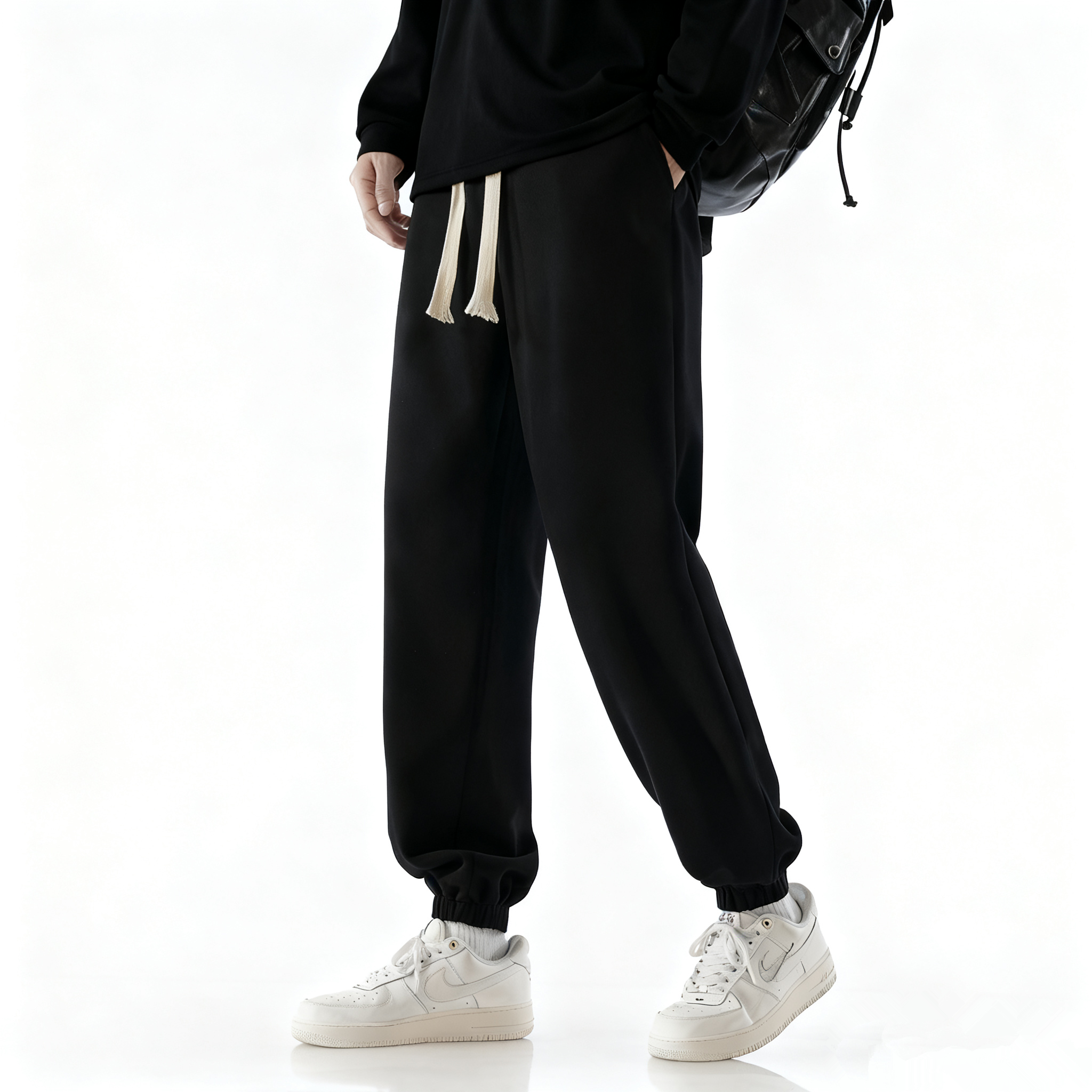 CHRY STUDIO美式潮牌新款针织束脚束腿裤男卫裤运动休闲秋季长裤