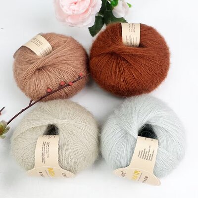 手编织南非超幼羊绒配线马海毛