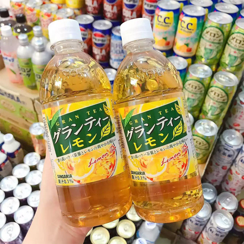 日本进口三佳利网红柠檬味红茶饮料清爽解腻果味饮品500ml图片