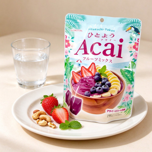 日本进口杉本屋制果巴西莓混合水果味糖果 78g 酸甜果味硬糖