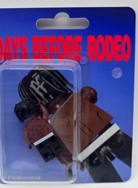 现货Travis Scott周边手工挂卡玩具Days Before Rode专辑积木人仔