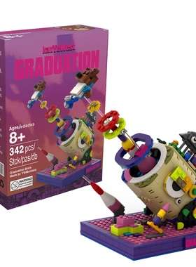 现货Kanye West辍学熊积木套装GraduationSetBox拼装积木玩具收藏