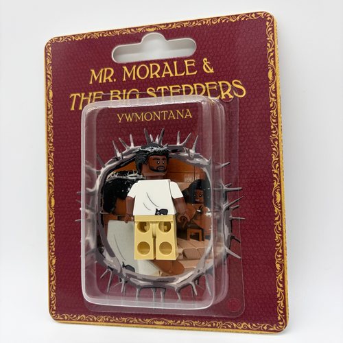 现货KendrickLamar周边挂卡玩具MMATBS专辑风格积木Mr.Morale人仔