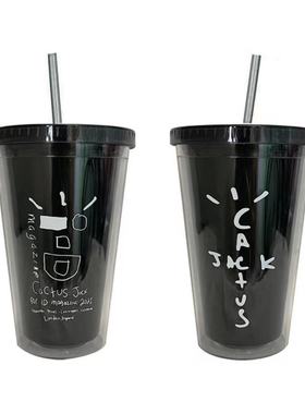 现货Travis Scott UTOPIA ISSUE周边吸管杯可乐杯Cactus Jack杯子