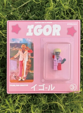 现货Tyler,the creator周边IGOR专辑手工玩具 积木人仔专辑款