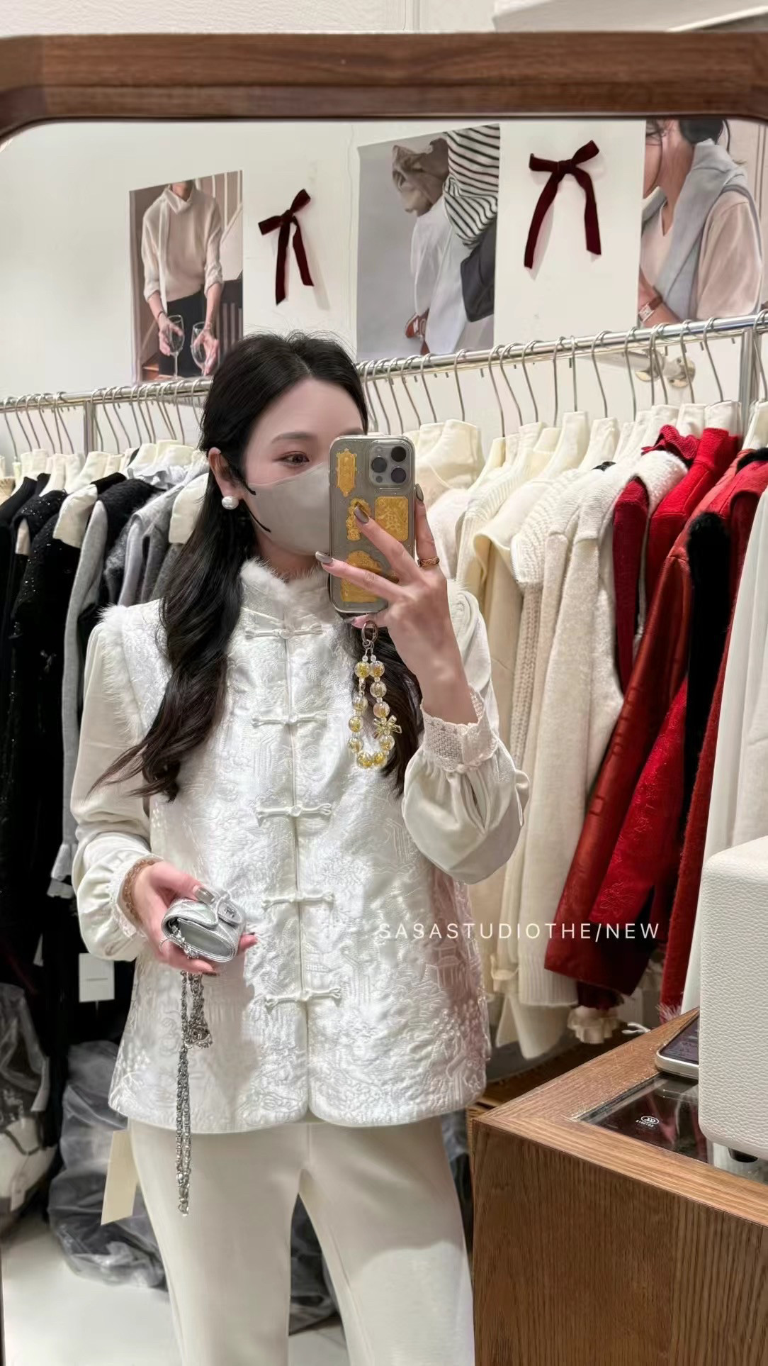 【SASA】新中式国风盘扣马甲短外套