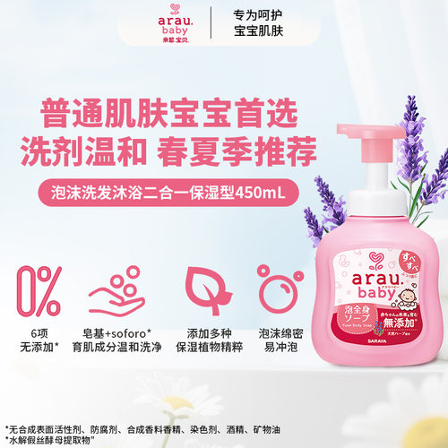 洗发沐浴露二合一婴幼儿0-3岁