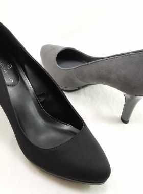 单鞋女2020春款外贸原单BDLO圆头高跟OL职业正装鞋女鞋浅口有大码