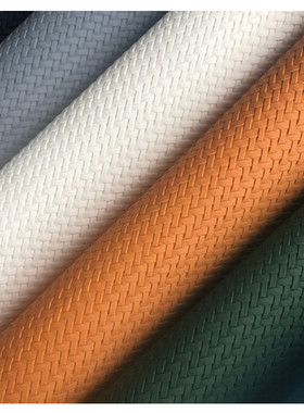 3#皮革料套色复古小编织纹pu沙发座椅装饰皮料背景墙软包硬包布料