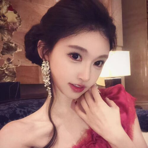 韩剧女主古早感水钻花朵耳环小妈感气质长款镶钻耳钉千金晚宴耳饰