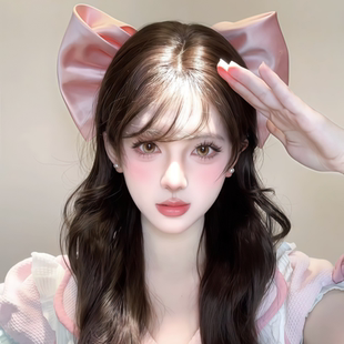 韩版ins风大号粉色蝴蝶结发夹女高级感气质百搭发卡夸张公主头饰